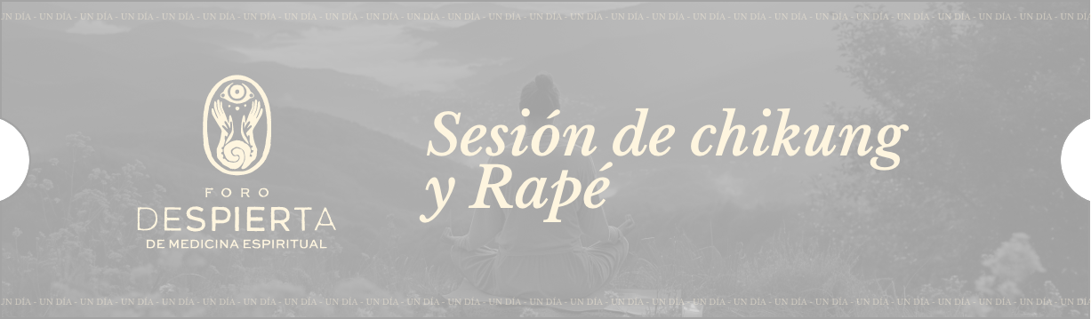 Sesión de chikung y Rapé